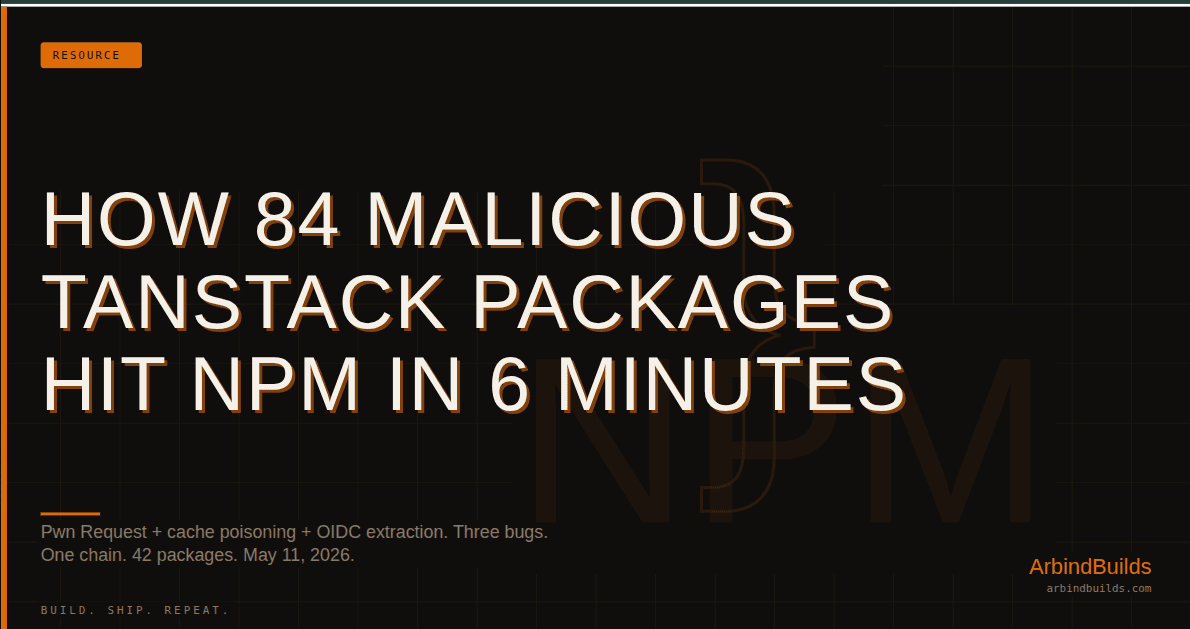 How 84 Malicious TanStack Packages Hit npm in 6 Minutes