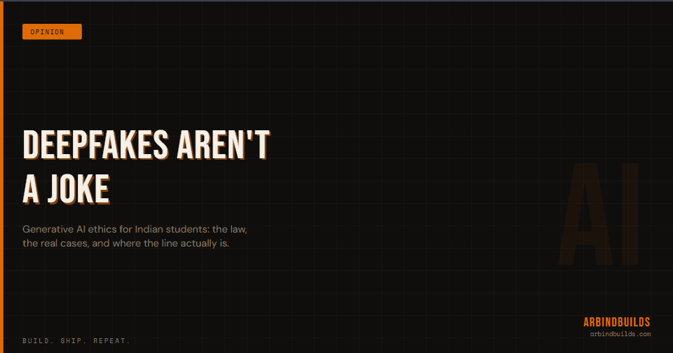 Deepfakes and the AI Ethics Gap in Indian Classrooms